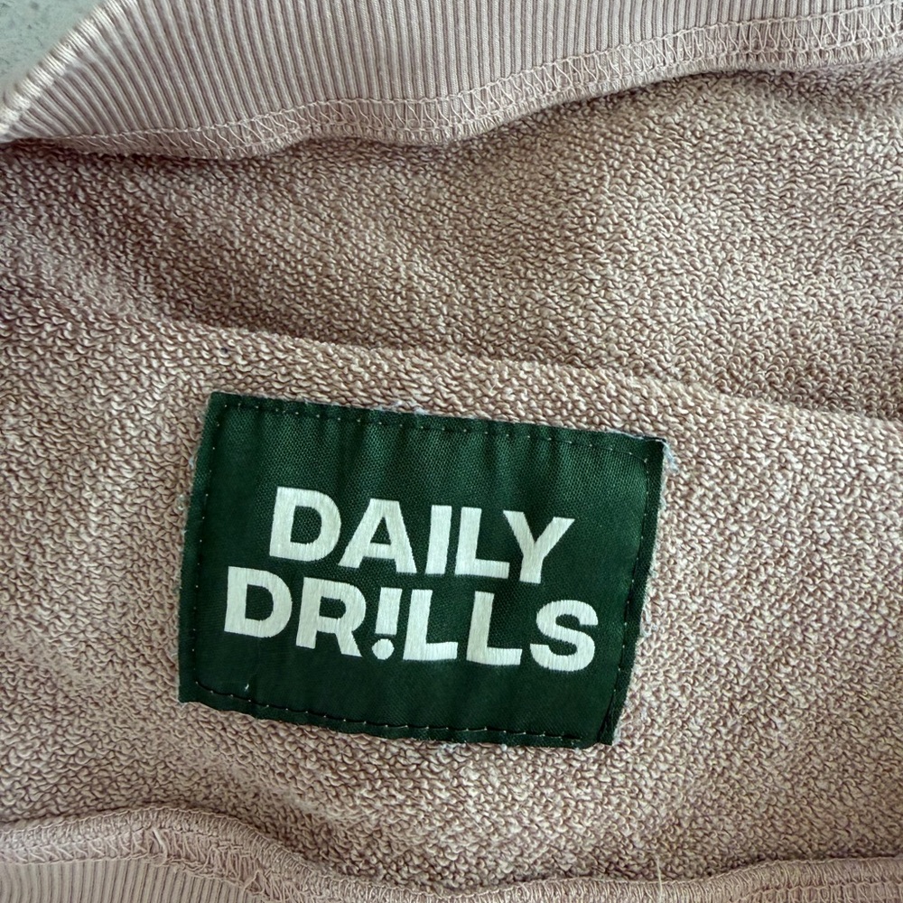 Daily Drills Brown Cropped Crew Neck